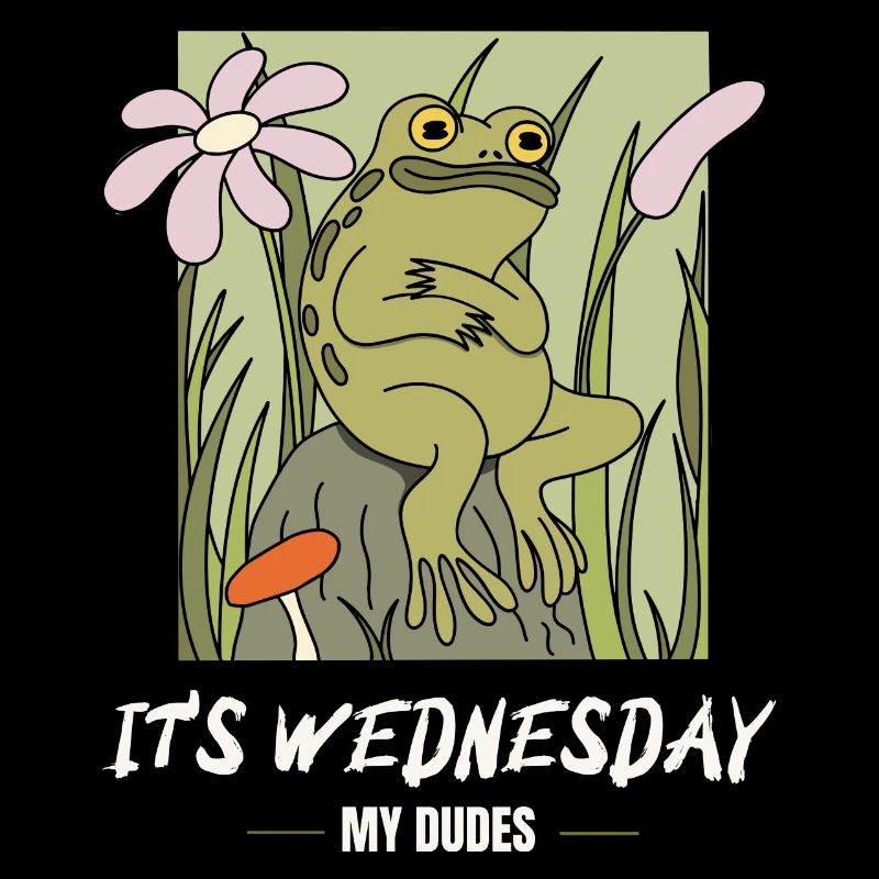 C’est mercredi mes mecs! Mème Grenouille