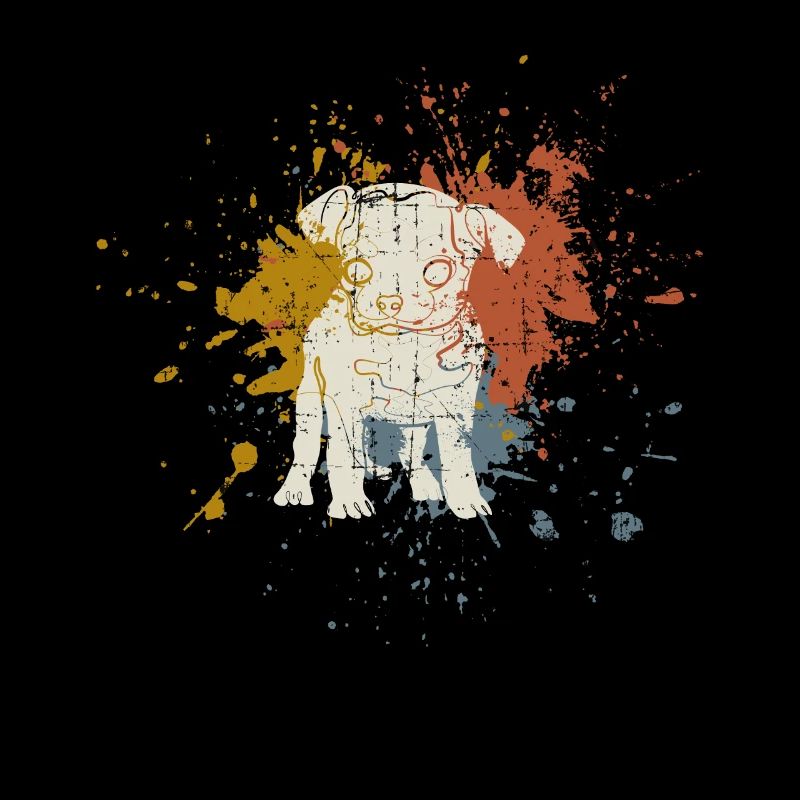 Chien rétro bébé