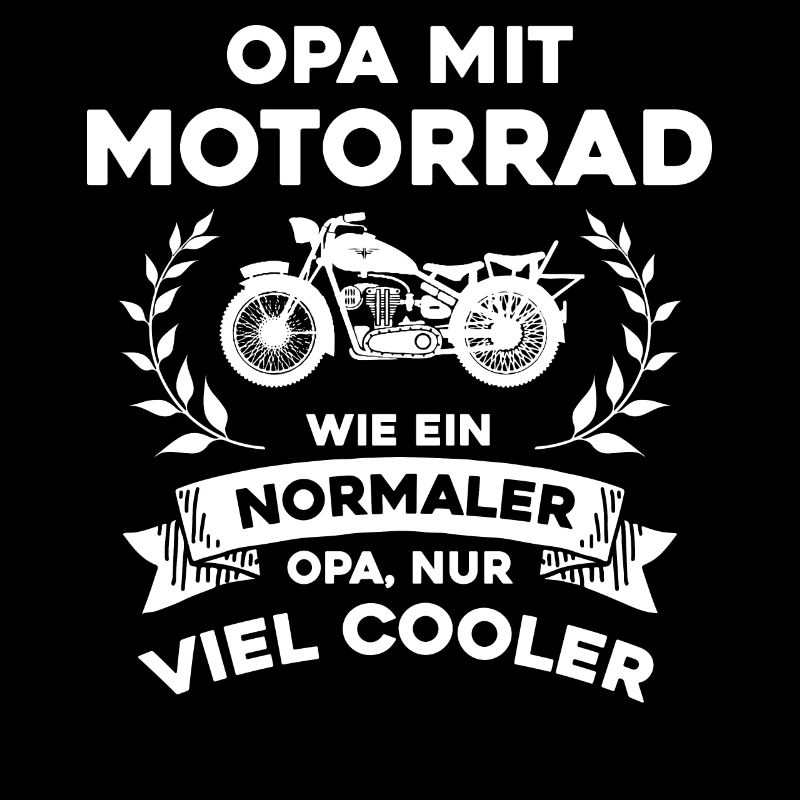 Opa mit Motorrad- nur cooler