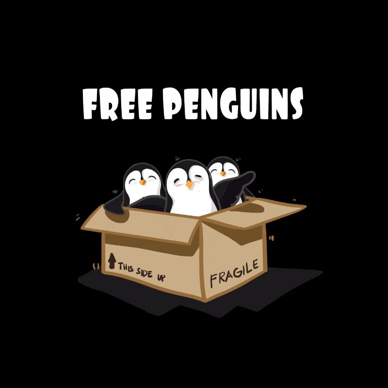 Free Penguins Penguins in a box