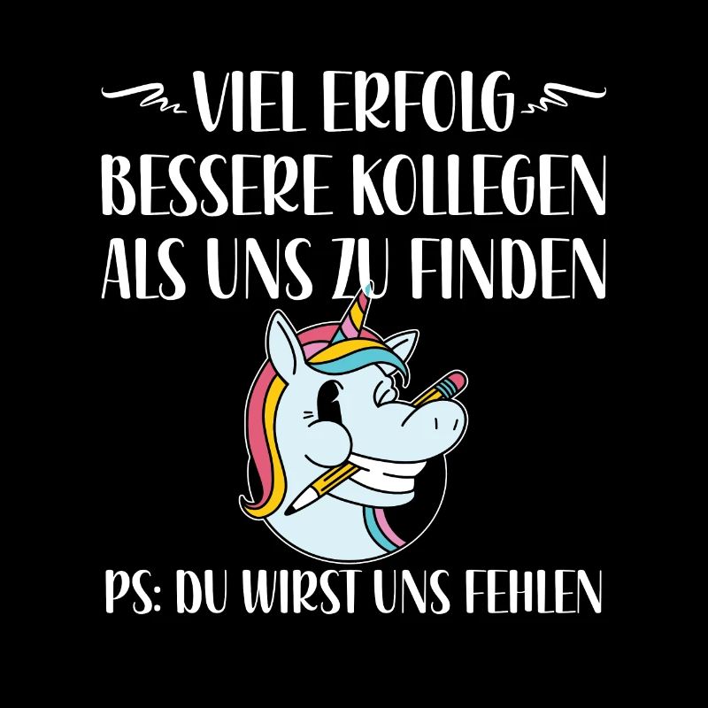 Abschiedsgeschenk Kollegin Mitarbeiterin Einhorn