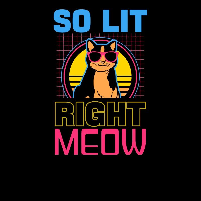 EDM Rave Techno 80s Lit Meow Droit