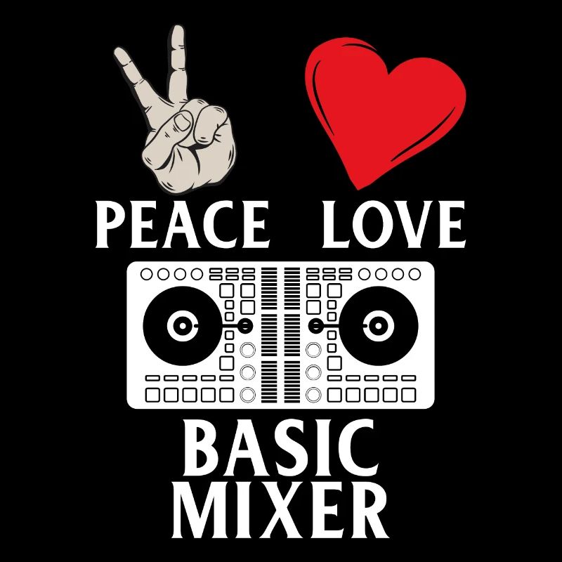 Peace Love Basic Mixer Dj Instrument