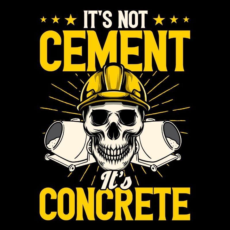 Construction workers Concrete builders Concrete mixer gift