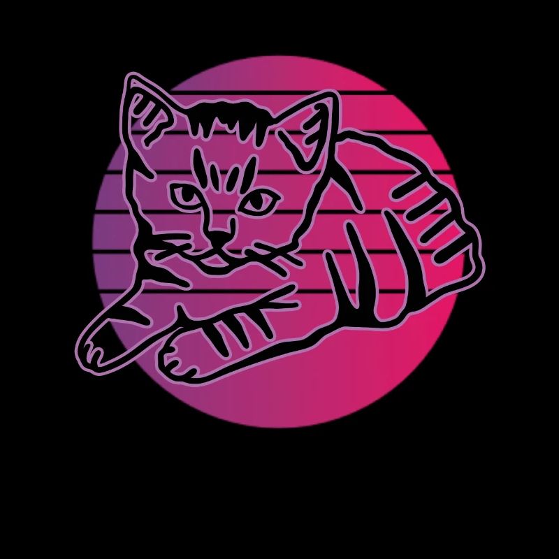 Chat graphique Retro Cat pour les propriétaires de chats