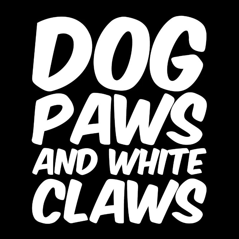 Pattes de chien et griffes blanches