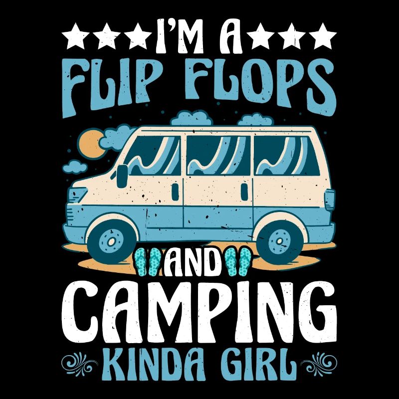 Je suis une fille de Flip Flops et de Camping