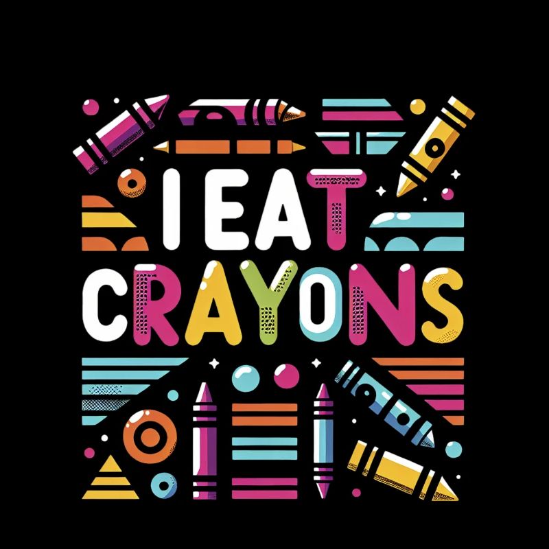 Je mange des crayons de couleur 9
