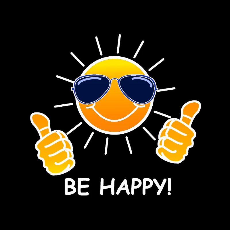 Le soleil, heureux !