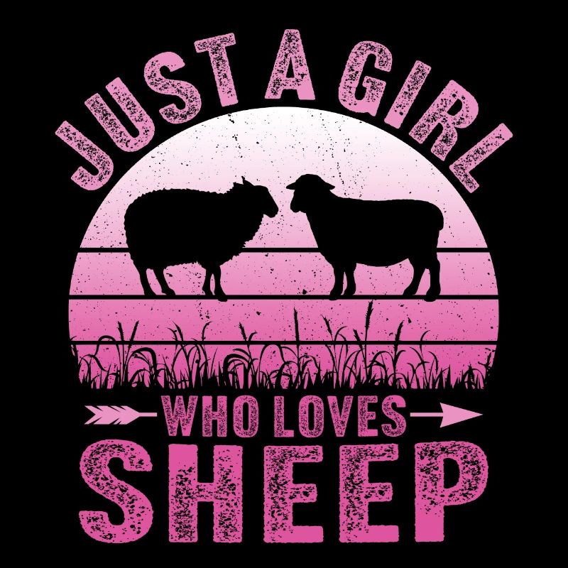 Nur ein Mädchen, das Schafe liebt
