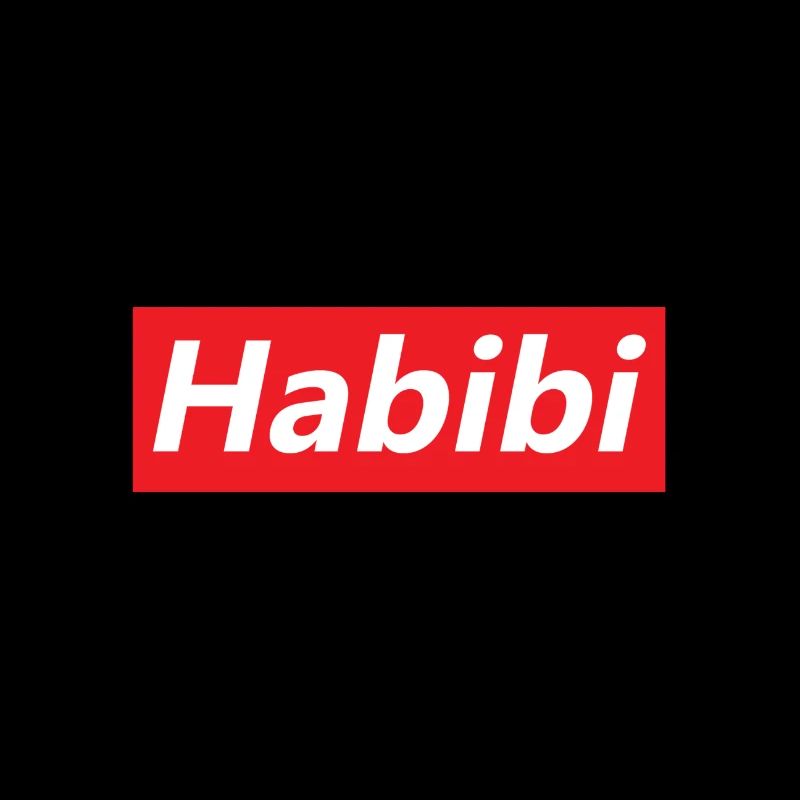 Habibi Rotes Logo Typografie