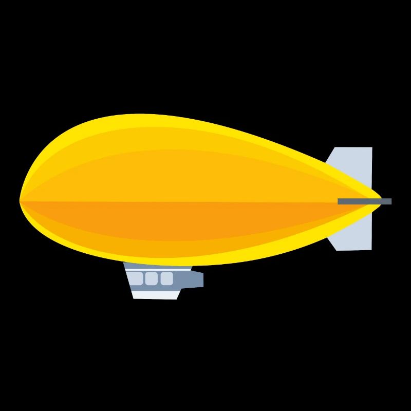Dirigeable jaune