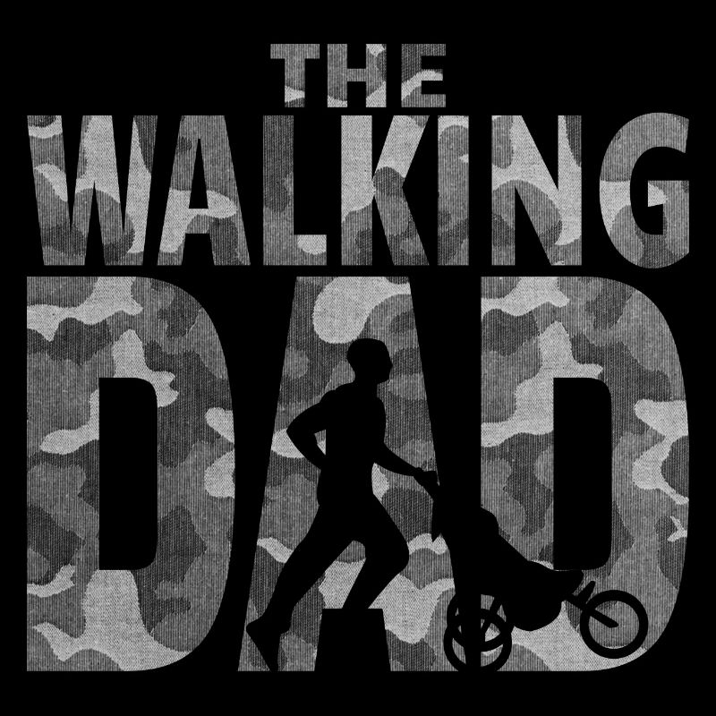 the walking dad camouflage with stroller