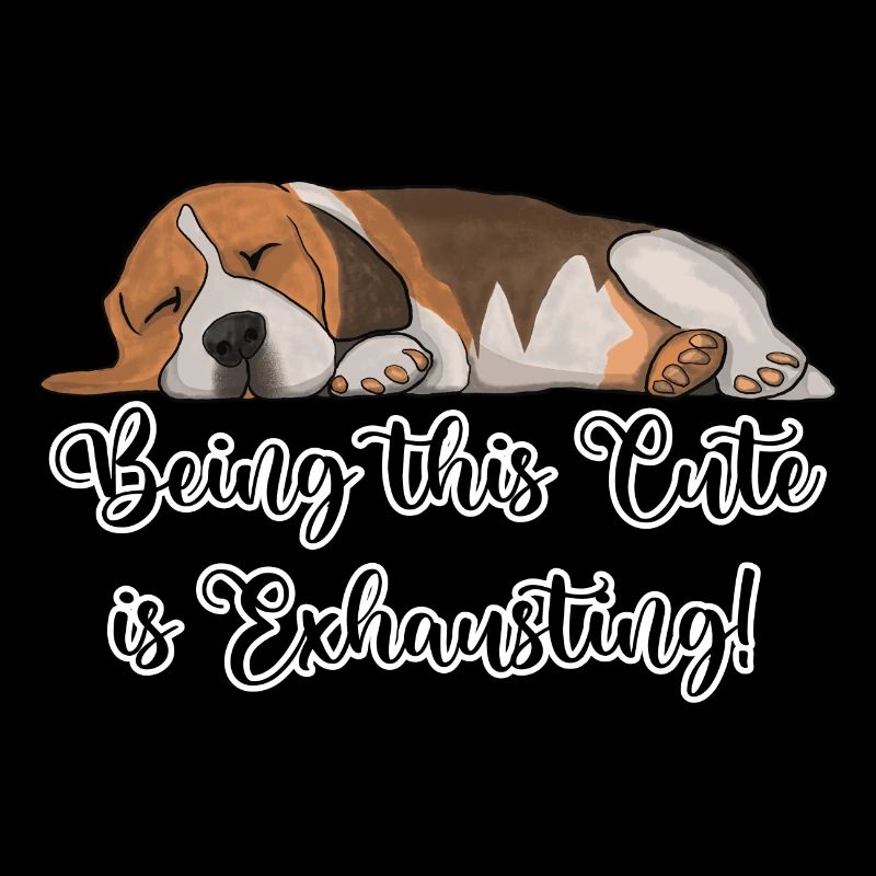 Beagle Dog Being This Cute Is Exhausting
