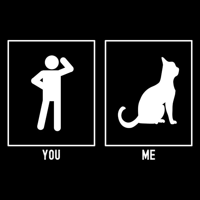 Du - Ich - Katze wartend