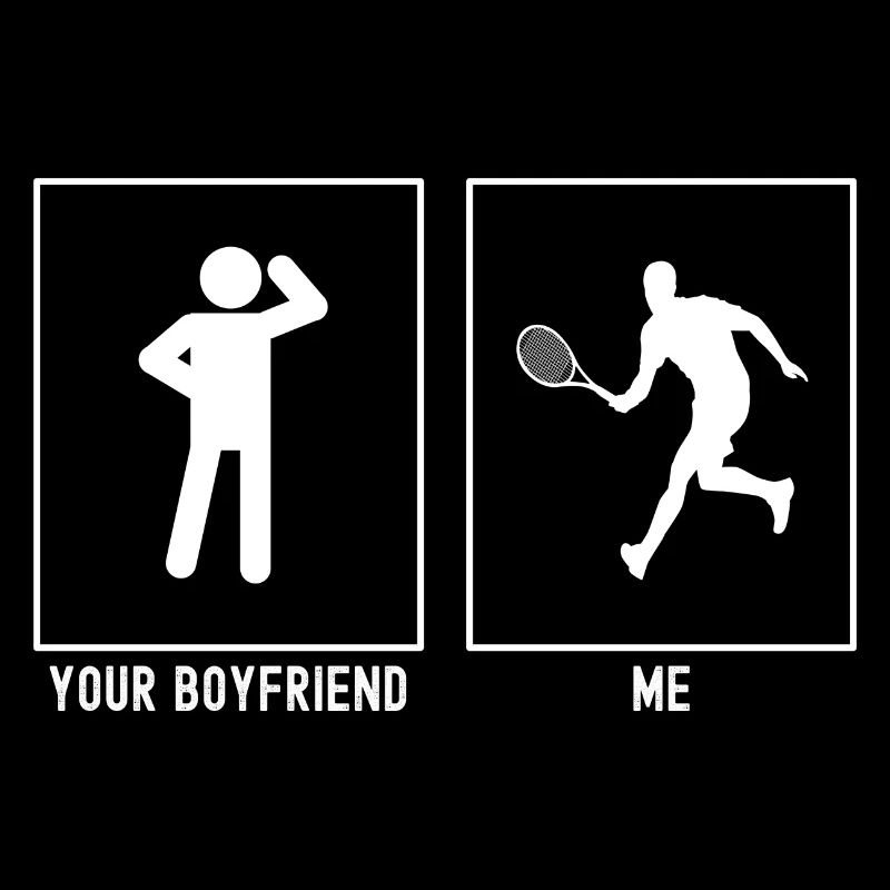 Ton ami - Moi - Course de tennis