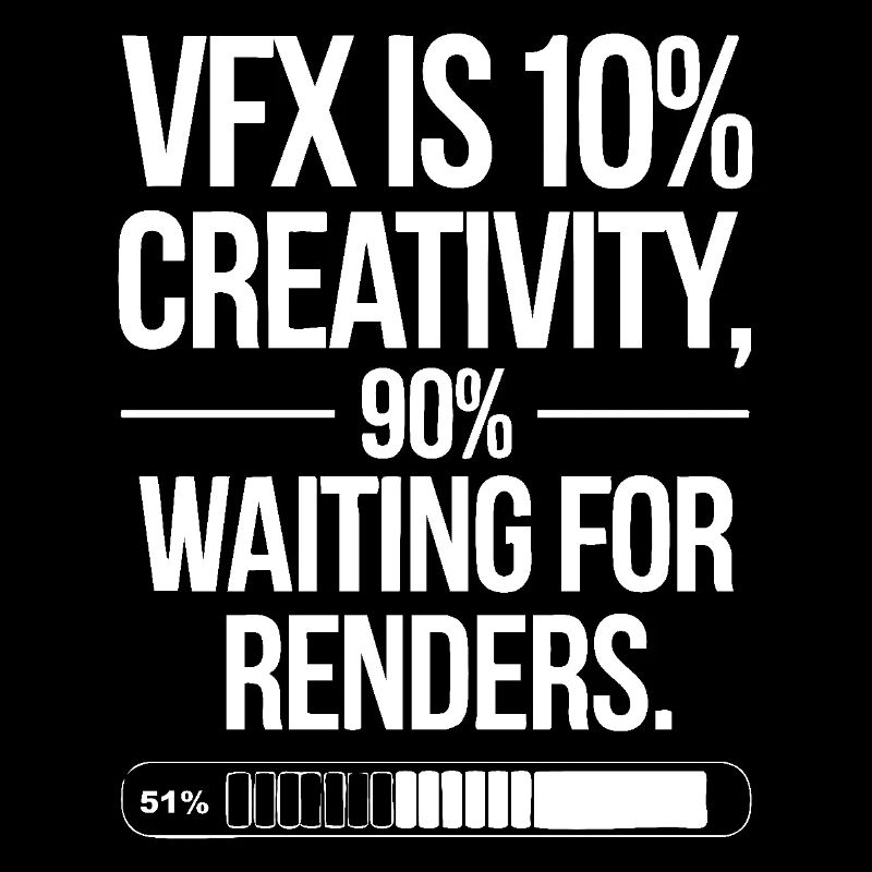 VFX, c’est 10% de créativité et 90% d’attente de rendu