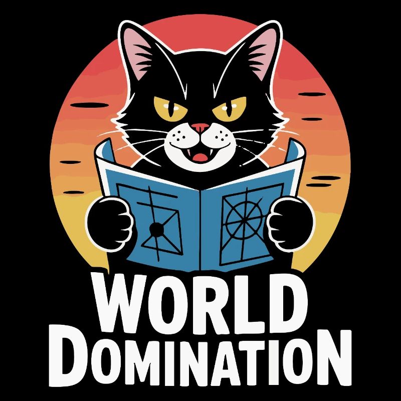 Domination mondiale – un chat avec de grands projets