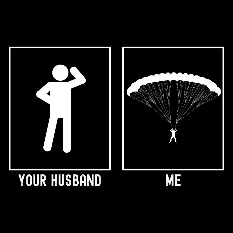 Son mari - Moi - Conception de parapente