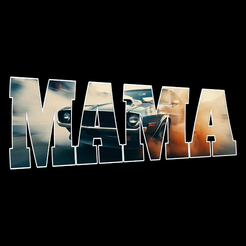 Course Assortie Familiale Voiture de course Pit Crew Maman