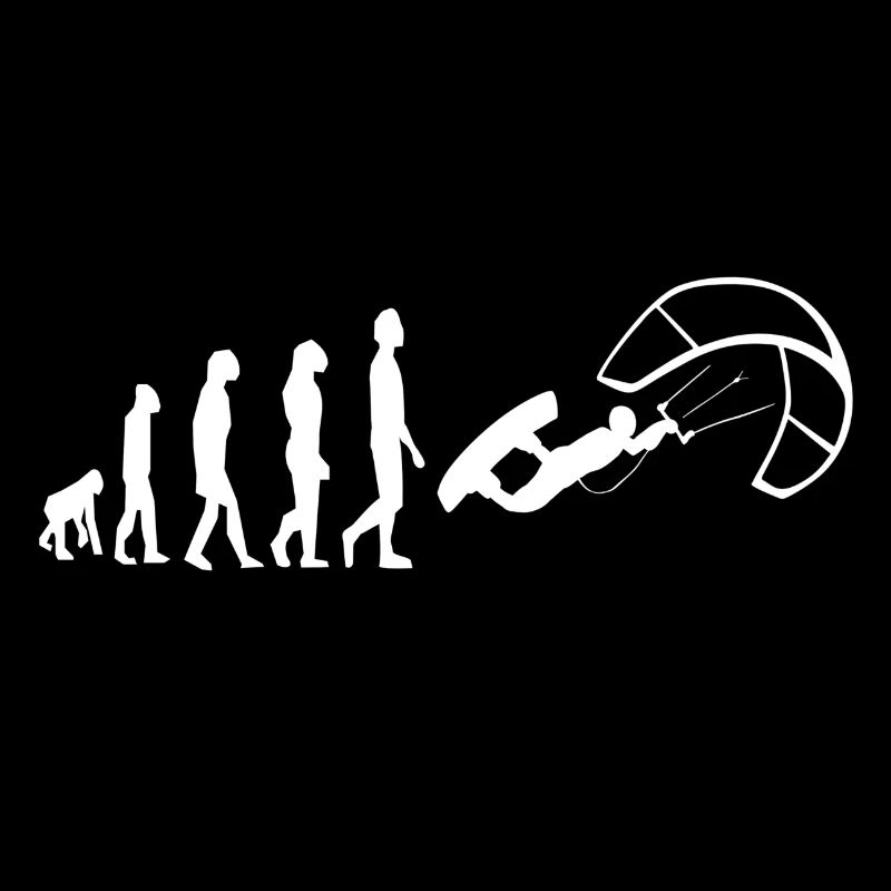 Kitesurfer Evolution Kiteboard Kiteboarding