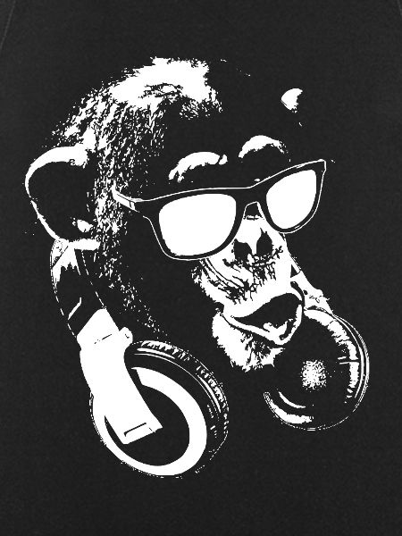 Monkey DJ White