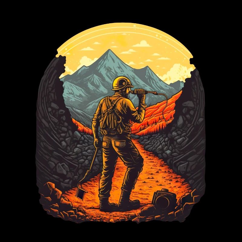 Retro miner with tools