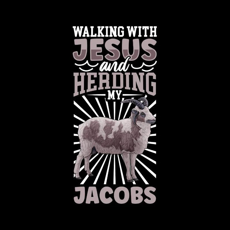 Jesus und Schaf - Jakobschaf