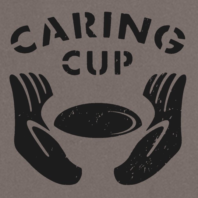 caring cup dunkelgrau