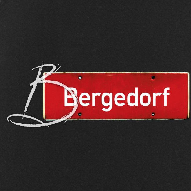 HAMBURG Bergedorf Ortsschild mit Initial