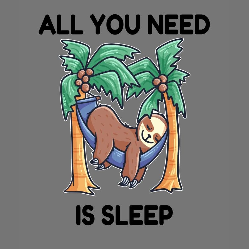 Sloth hammock sleeping