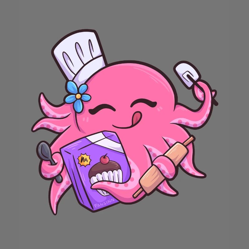 Octopus Cooking Kitchen Octopus Octopus