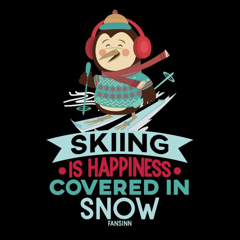Le ski est le bonheur couvert de neige
