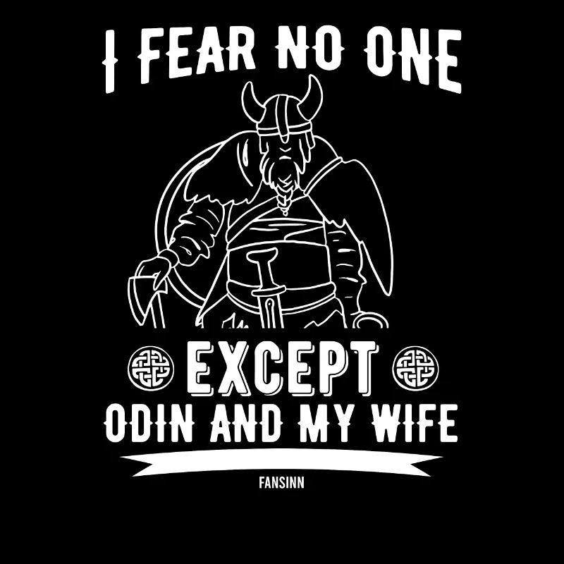 Wikinger Angst Odin und Ehefrau