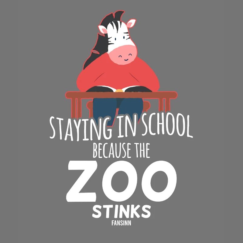 Zebra School Learn Nerd Child