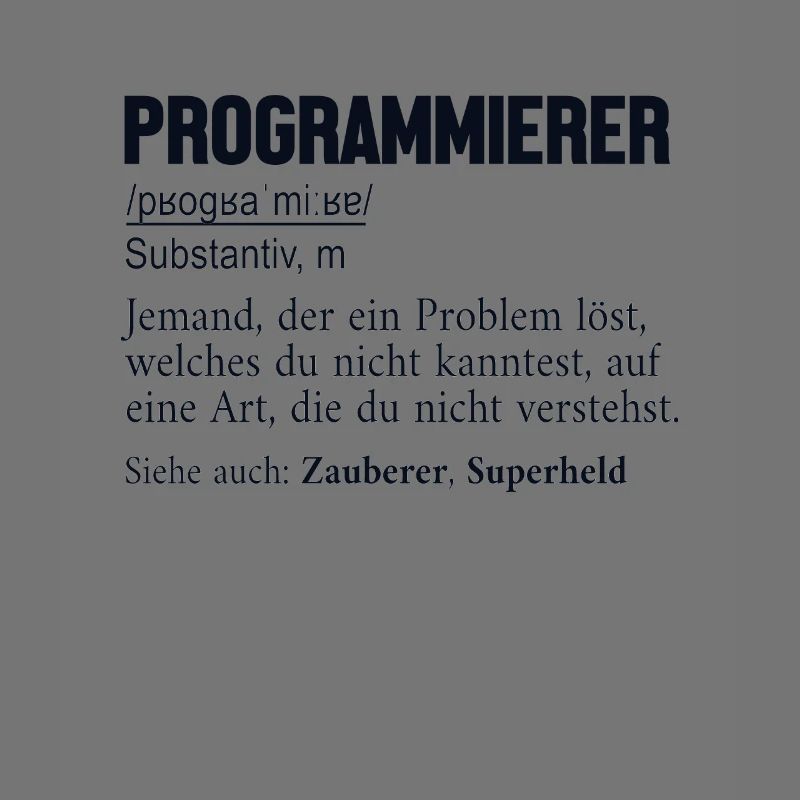 Programmierer Definition Developer Coder