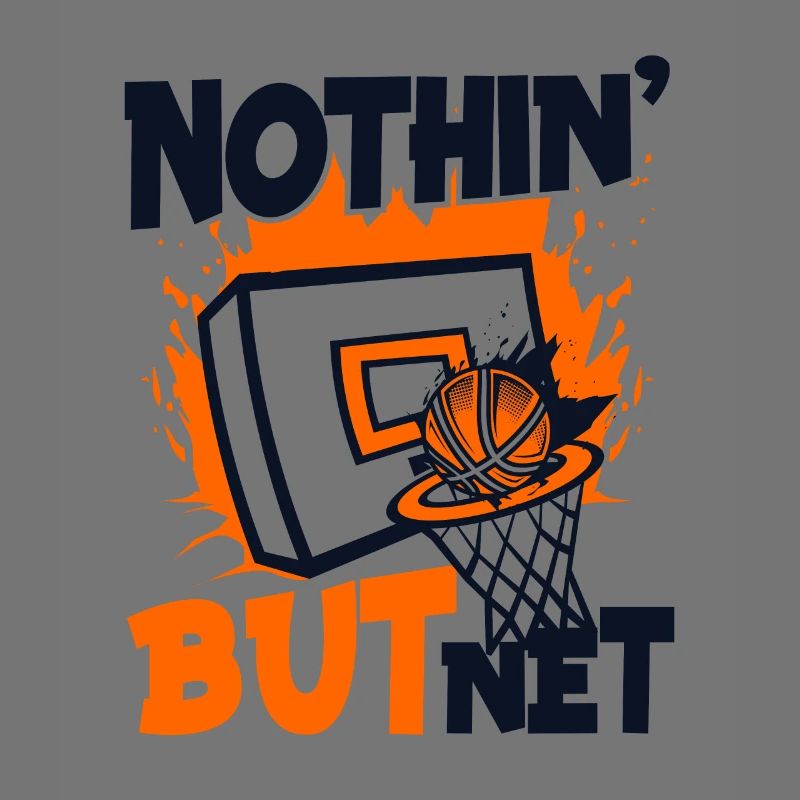 Rien que du panier de basket-ball net de basketteur