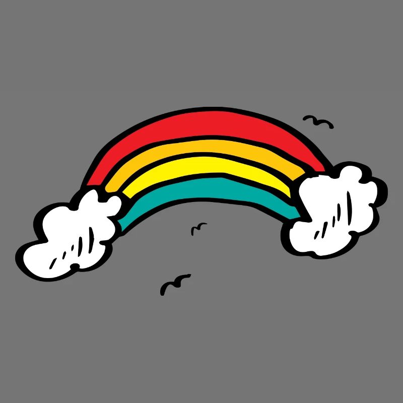 Lebendiger Regenbogenbogen