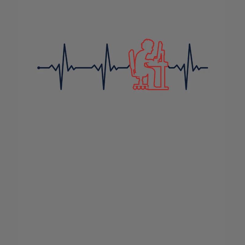 Programmer Heartbeat Softwareentwickler Coder