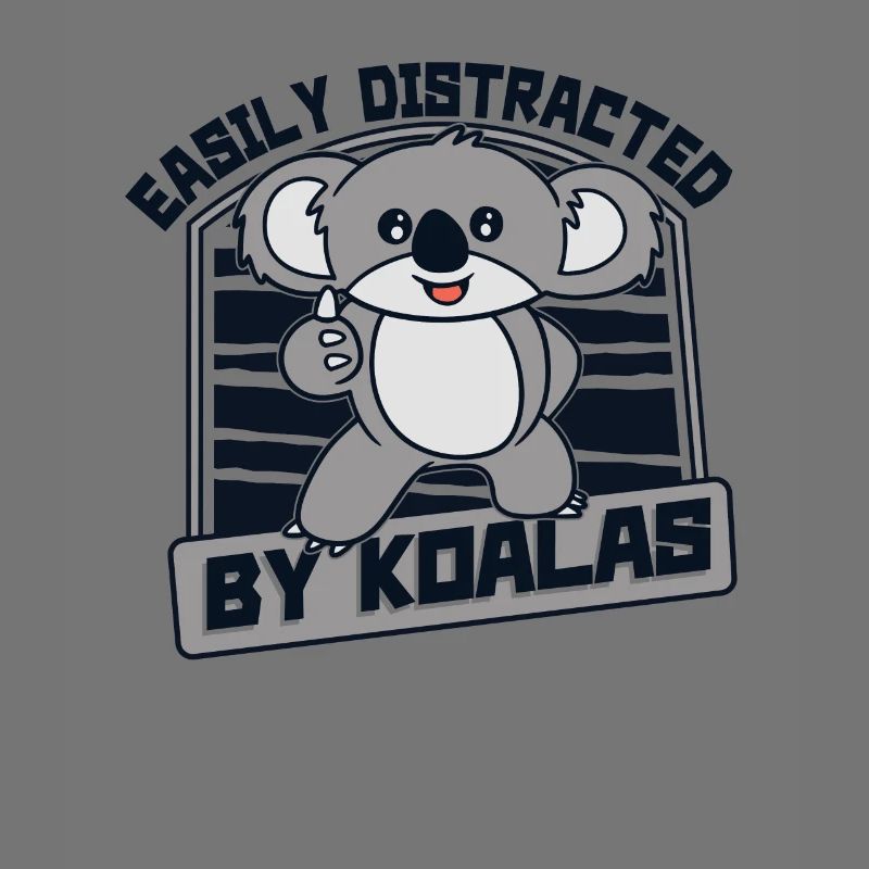 Facilement distrait par les koalas Koalabear Eucalyptus