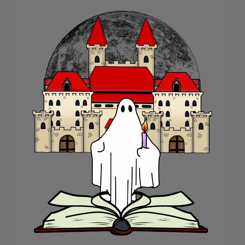 Castle Book Ghost Witching Hour Midnight