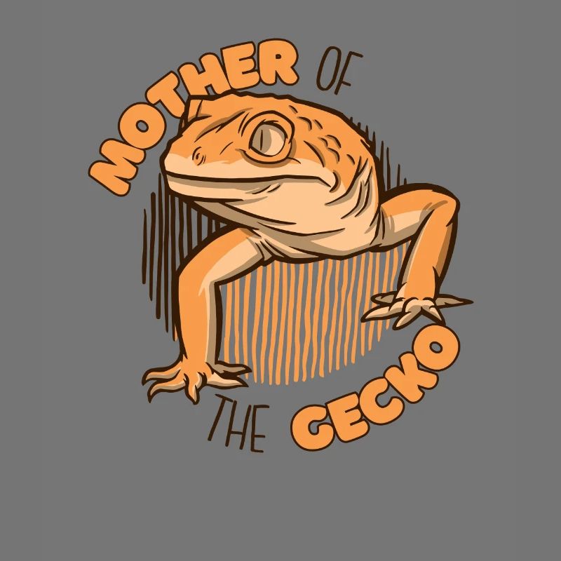 Mutter Der Gecko Eidechse Gekkota Schopfhaube