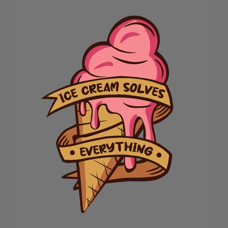 Ice Cream Solves Everything Gelato Maker Lover