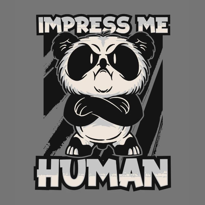 Impressionnez-moi Panda humain Ours Ami Panda géant