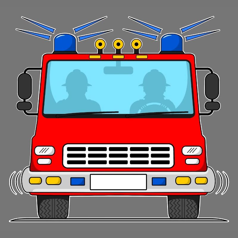 Fire engine without lettering