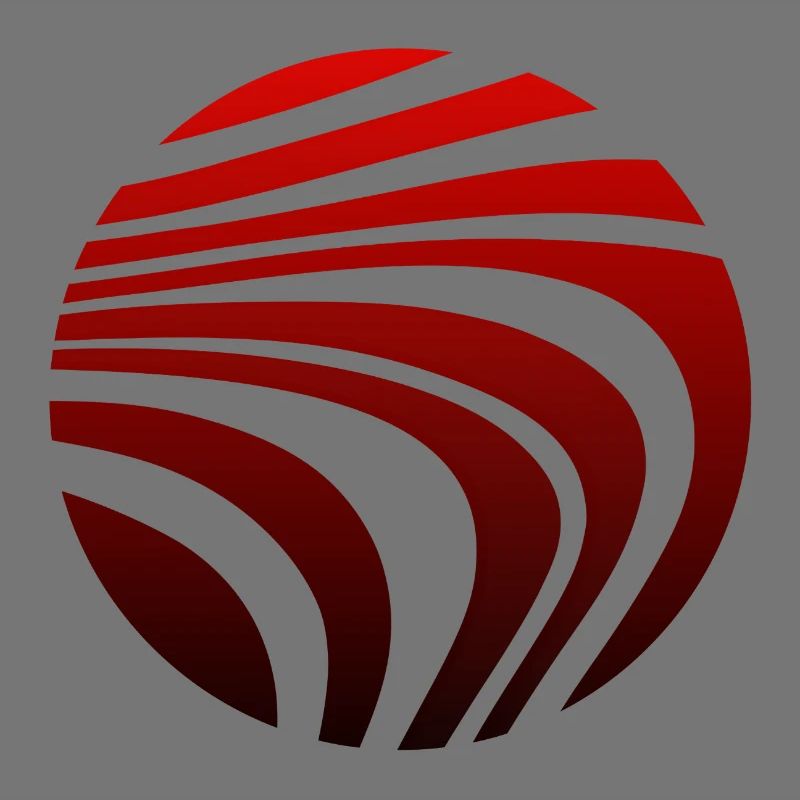 Psychedelic Pattern Red Black Gradient