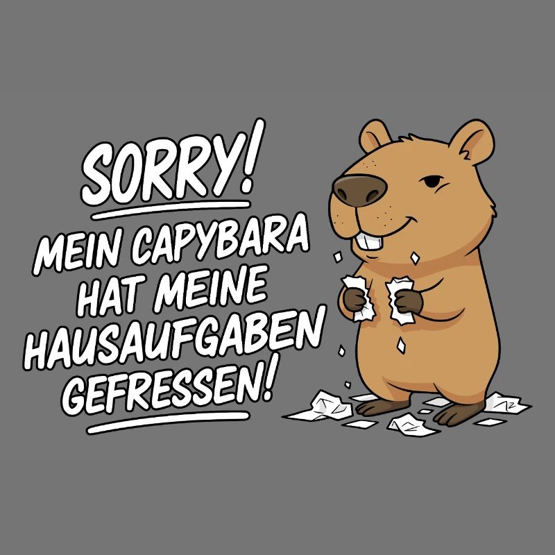 Pardon! Capybara a mangé mes devoirs