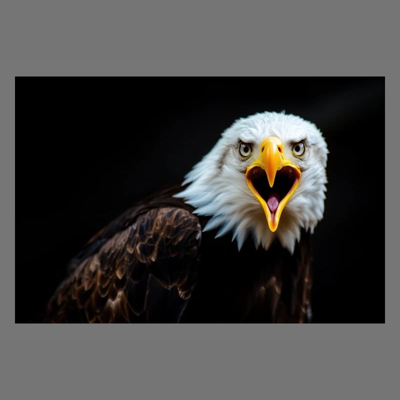 Wütender Adler Blick