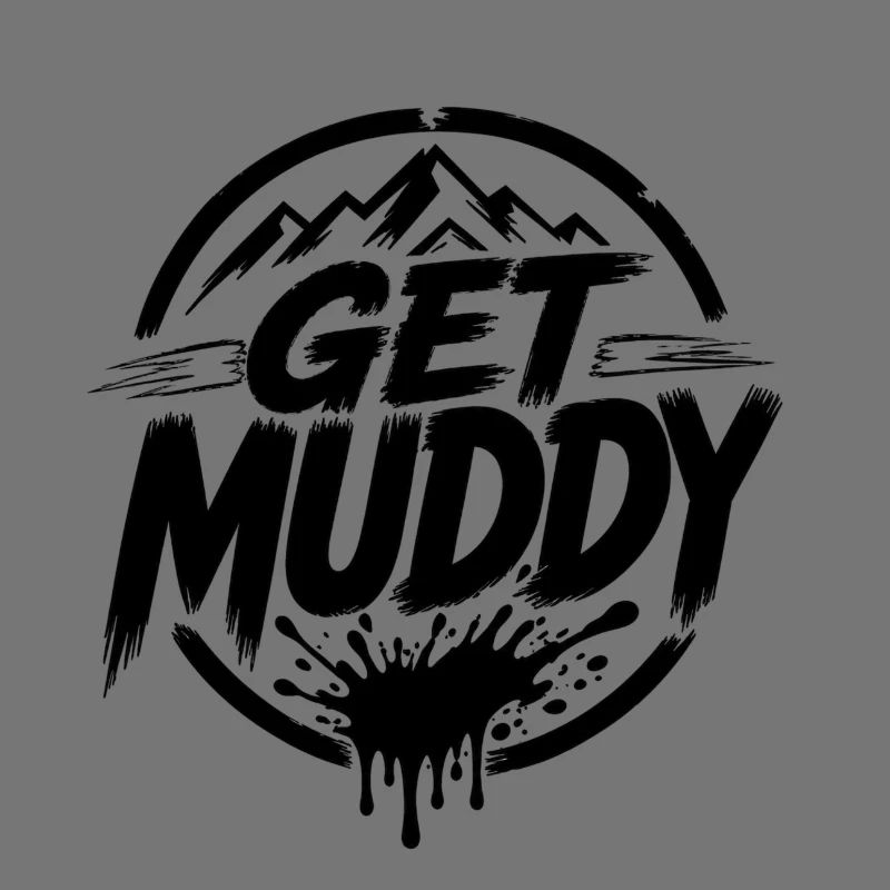 Get Muddy - Black Logo 