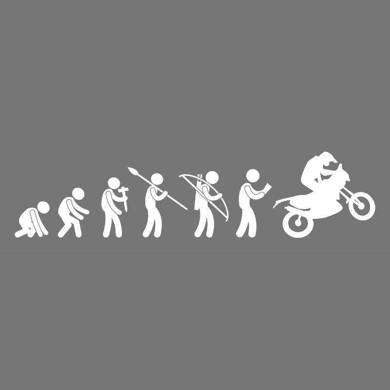Evolution Motorrad Motorrad Geschenkidee Humor